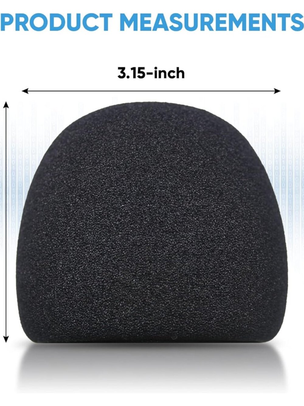Foam Windscreen for Blue Yeti Microphone - Pop Filter Cover made from Quality Sp - Picture 2 of 7
